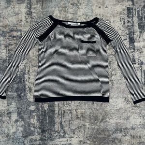 Striped boatneck sweater